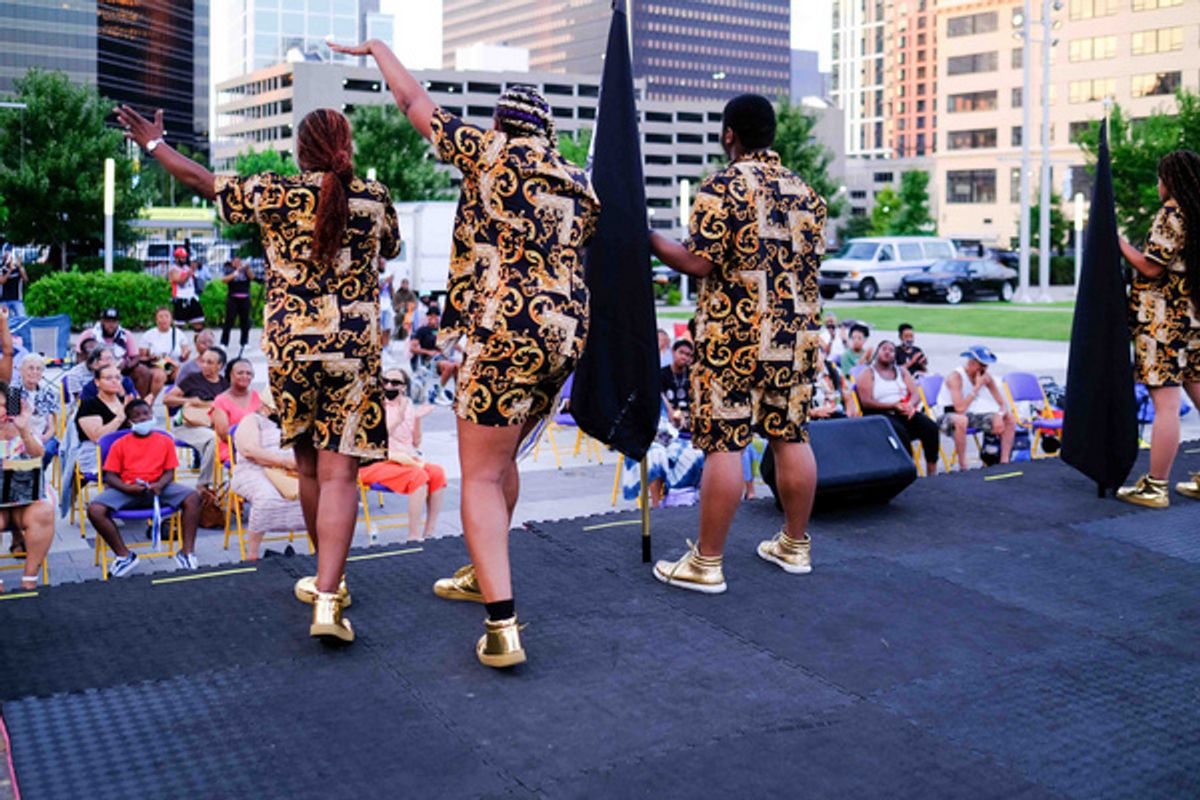 View from onstage at Mulberry Commons Park, Prudential Center Park in Newark, NJ. at Photos: First Look at the World Premiere of TANISHA FORDHAM'S SNATCH YO' FREE
