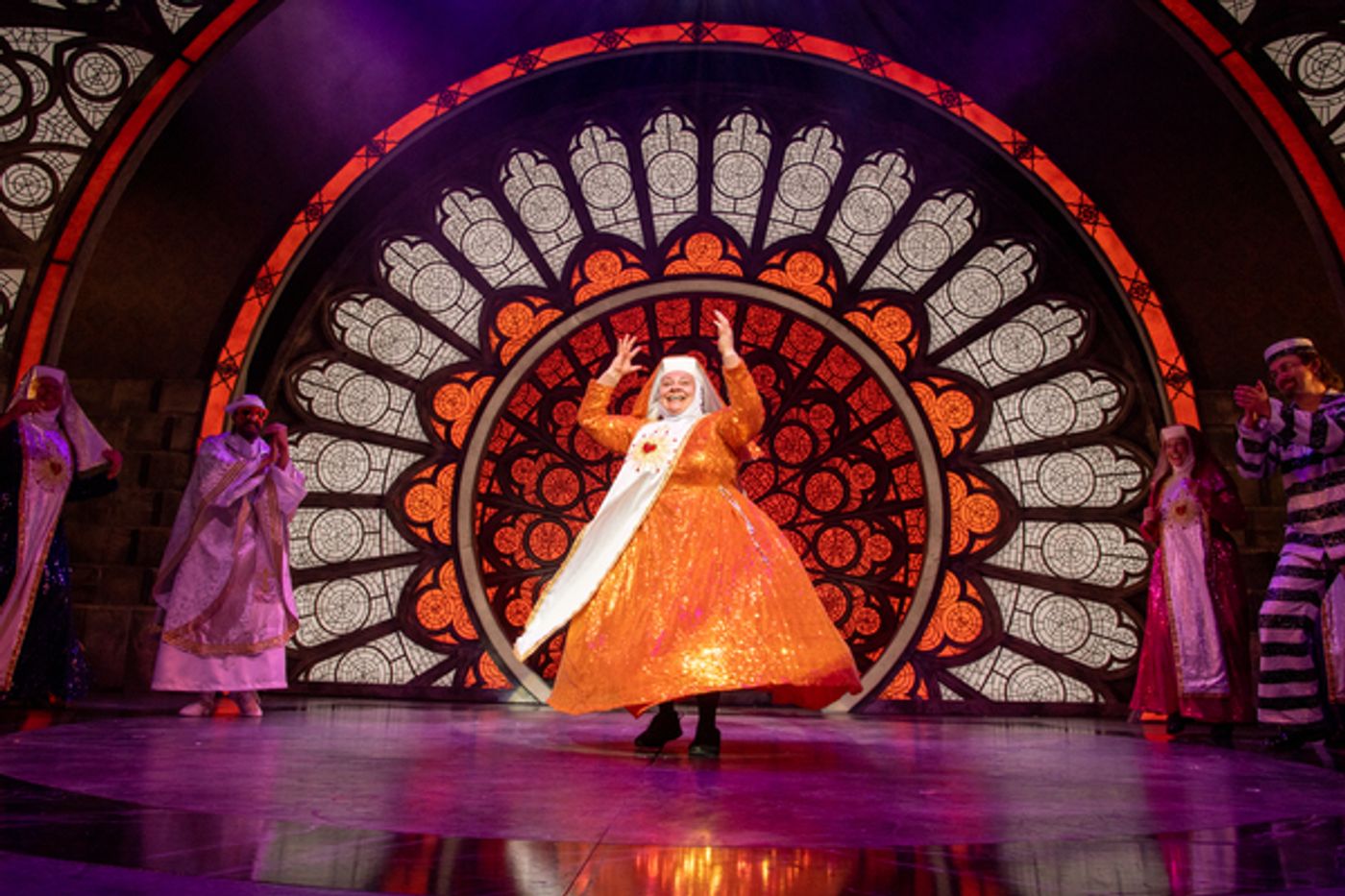 Photos: Inside Press Night For SISTER ACT at London's Eventim Apollo, Starring Jennifer Saunders, Beverley Knight, and More!  Image