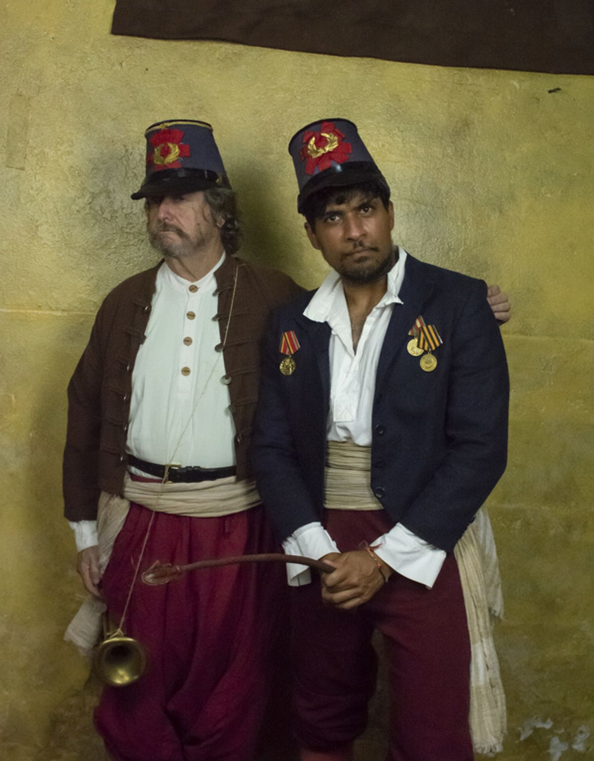 Don McManus as Verges and Anuj Parikh as Dogberry in MUCH ADO ABOUT NOTHING. at Photos: First Look at the Cast of Stag & Lion Theatre Company's MUCH ADO ABOUT NOTHING at The Trinity Theatre