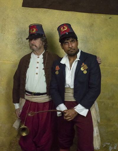 Don McManus as Verges and Anuj Parikh as Dogberry in MUCH ADO ABOUT NOTHING. Photo