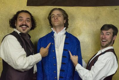 Robert Spiker as Conrade, John Lichtwalt as Don John and Jim Grant as Borachio in MUC Photo