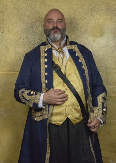 Tom O''Hare as Don Pedro in MUCH ADO ABOUT NOTHING. Photo