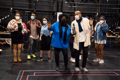 Vivian Jett Brown and Darius de Haas and the company Photo
