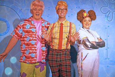 Nick DiSandro as SpongeBob Squarepants, Andrew Sparks as Patrick Star & Nayda Baez as Photo