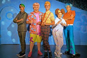 Nick DiSandro as SpongeBob Squarepants, Andrew Sparks as Patrick Star, Nayda Baez as Sandy Cheeks, Jordyn Linkous as Sheldon J. Plankton & Thomas Greene as Squidward Q. Tentacles @ BroadwayWorld Nick DiSandro as SpongeBob Squarepants, Andrew Sparks as Patrick Star, Nayda Baez as Photo