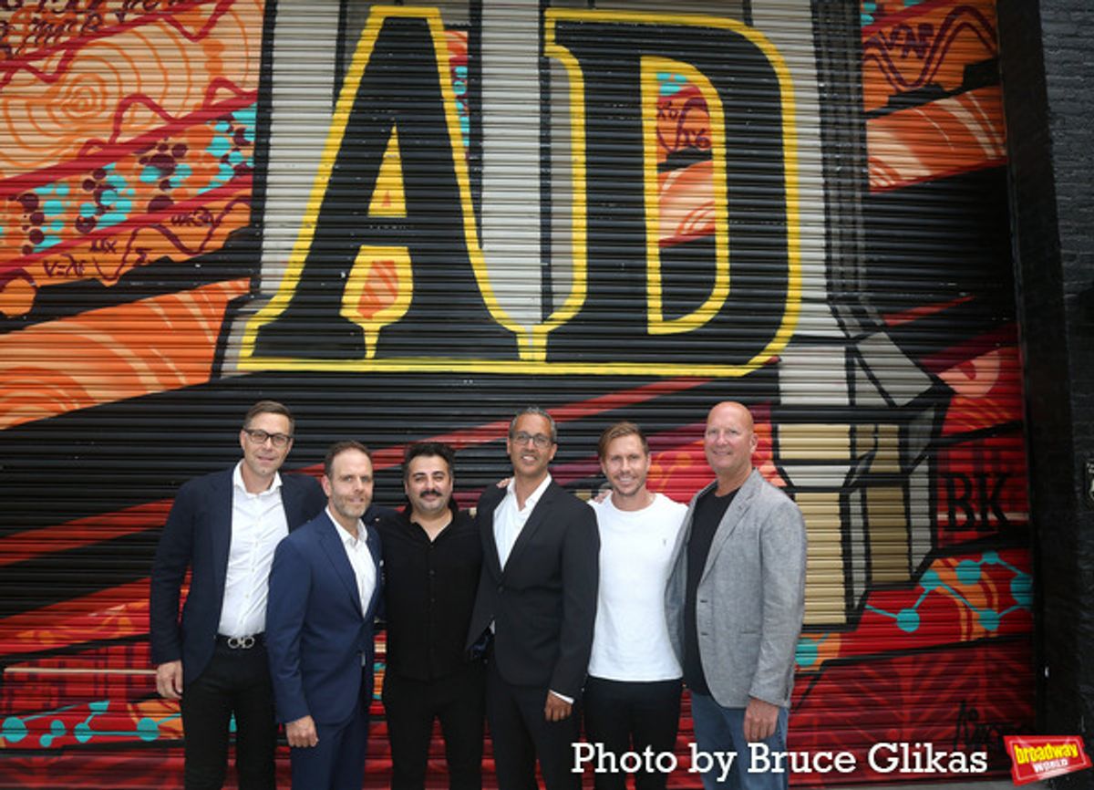 Founder/CEO of VCM Tom Vukota, Co-Founder of ArtsDistrict Brooklyn David Galpern, Ouchhh Studio Artist & Creator of “Limitless AI” Ferdi Alici, Co-Founder of AD/BK Charles Roy, VCM Santiago Tello and ArtsDistrict Brooklyn's Ian McAuley  at 