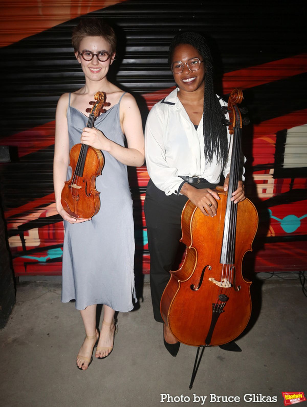 Musicians Hannah Legrand and Sarah Overton at Photos: LIMITLESS AI Celebrates Opening Night at ArtsDistrict Brooklyn