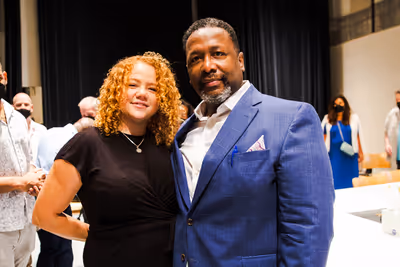 Miranda Cromwell and Wendell Pierce Photo