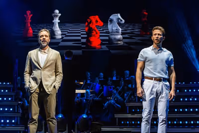 Hadley Fraser as Anatoly & Joel Harper-Jackson as Freddie Photo