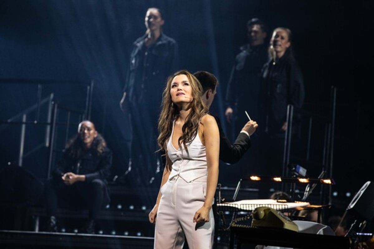Samatha Barks as Florence at Photos: First Look at CHESS - THE MUSICAL IN CONCERT at Theatre Royal Drury Lane