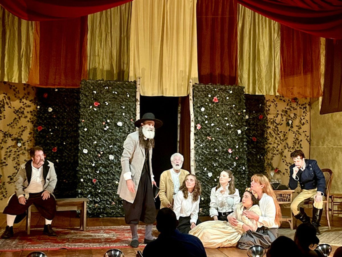 William English with the company of Much Ado About Nothing. at Photos: First Look at Stag & Lion Theatre Company's MUCH ADO ABOUT NOTHING At The Trinity Theatre