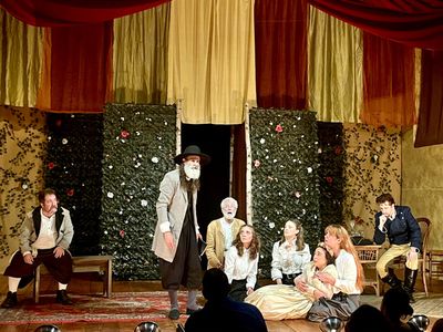 William English with the company of Much Ado About Nothing. Photo