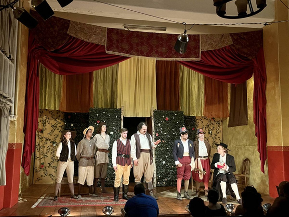 The company of Much Ado About Nothing. at Photos: First Look at Stag & Lion Theatre Company's MUCH ADO ABOUT NOTHING At The Trinity Theatre