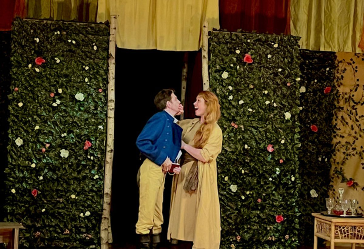 Joshua Koehn and Chelsea LeSage at Photos: First Look at Stag & Lion Theatre Company's MUCH ADO ABOUT NOTHING At The Trinity Theatre