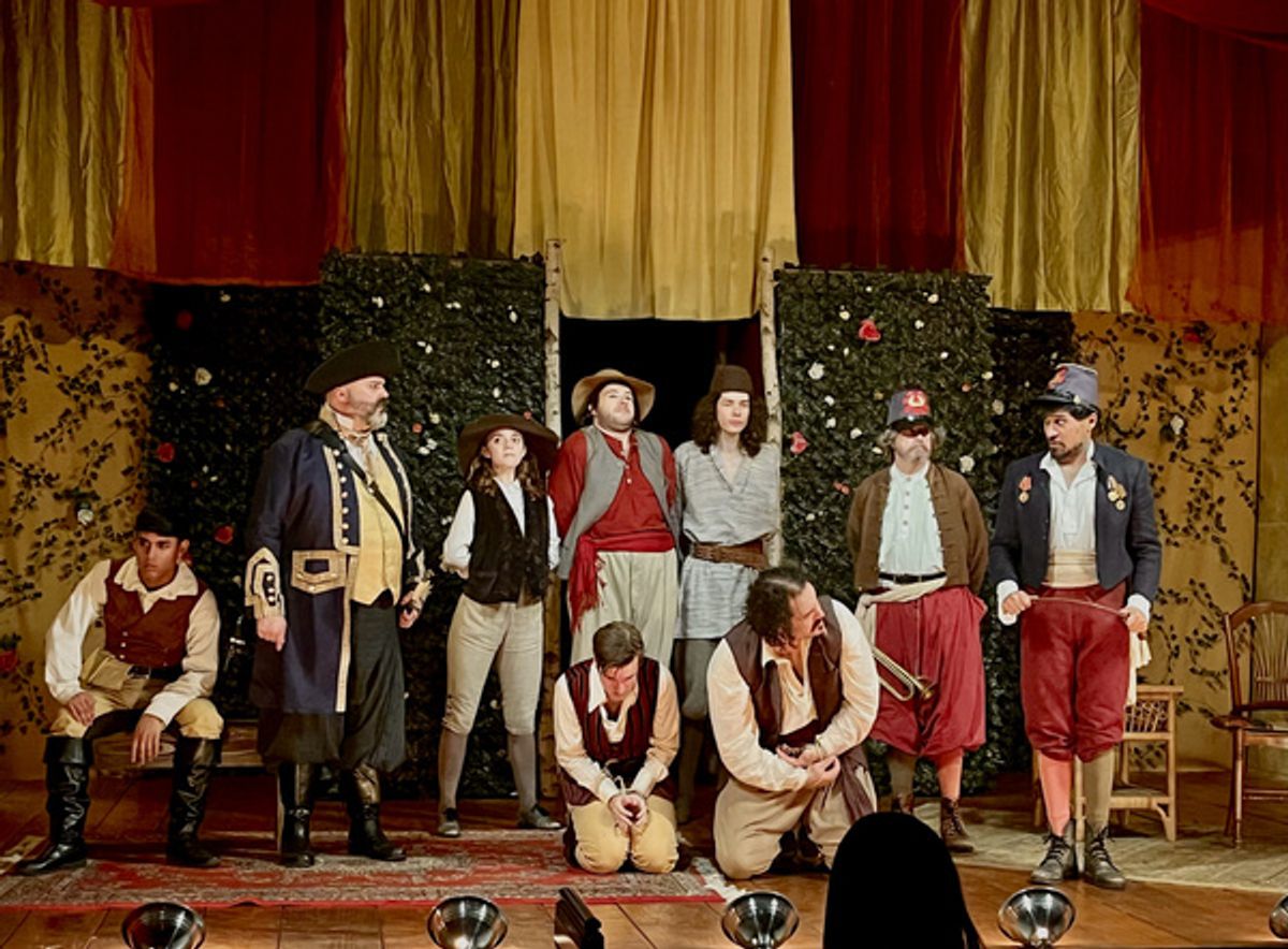 The company of Much Ado About Nothing at Photos: First Look at Stag & Lion Theatre Company's MUCH ADO ABOUT NOTHING At The Trinity Theatre