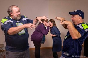Pete Simpson, Kristi Ann Jacobson, Marybeth Redmond, Tyler Weaver. “The Rose Bowl¿ Photo