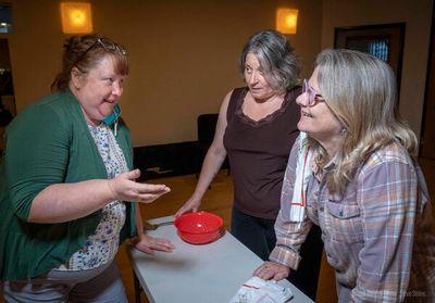  KRISTI ANN JACOBSON directing Jennie Falco and Marybeth Redmond. “A Murder of Crow Photo