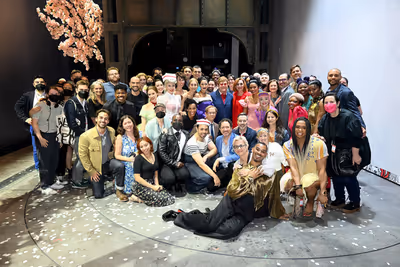 Elton John and the cast of The Devil Wears Prada Photo