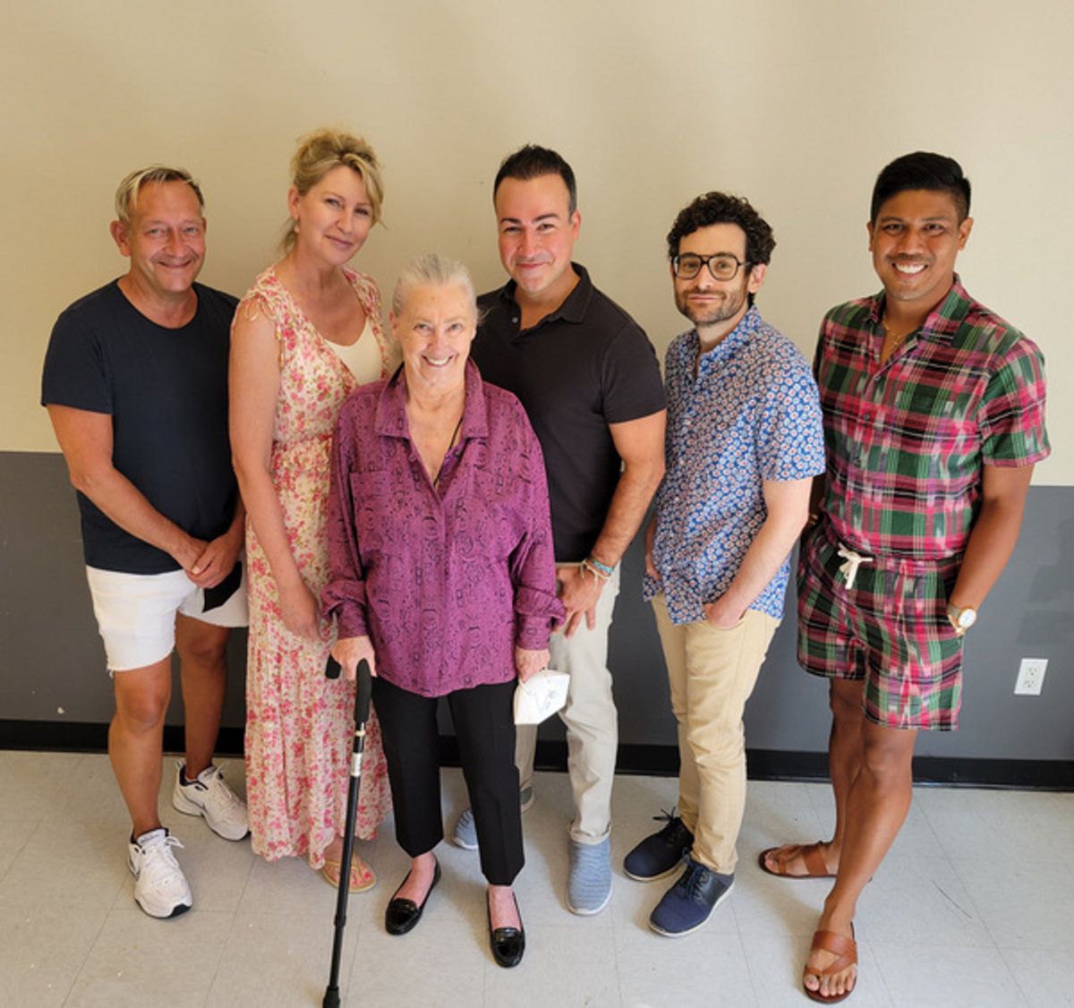 Michael John LaChiusa, Luba Mason, Paulette Haupt, Caesar Samayoa, Noah Himmelstein, J. Oconer Navarro at 