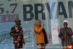 Michael James Scott (Co Host), Delilah and Tshidi Manye @ BroadwayWorld Michael James Scott (Co Host), Delilah and Tshidi Manye Photo