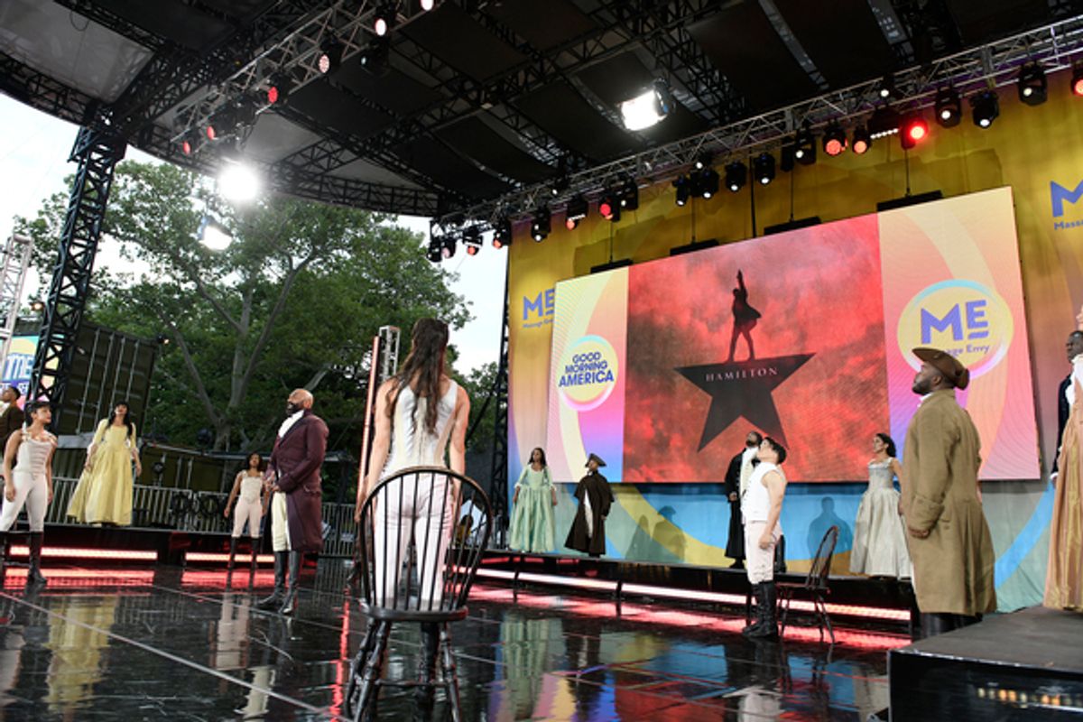 Cast of HAMILTON at Photos: First Look At The Cast of HAMILTON Performing In Their First-Ever Morning Show Concert
