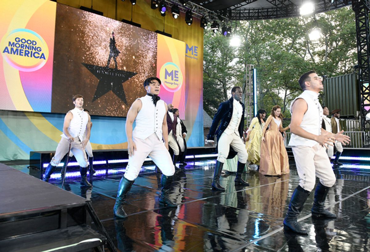 Cast of HAMILTON at Photos: First Look At The Cast of HAMILTON Performing In Their First-Ever Morning Show Concert
