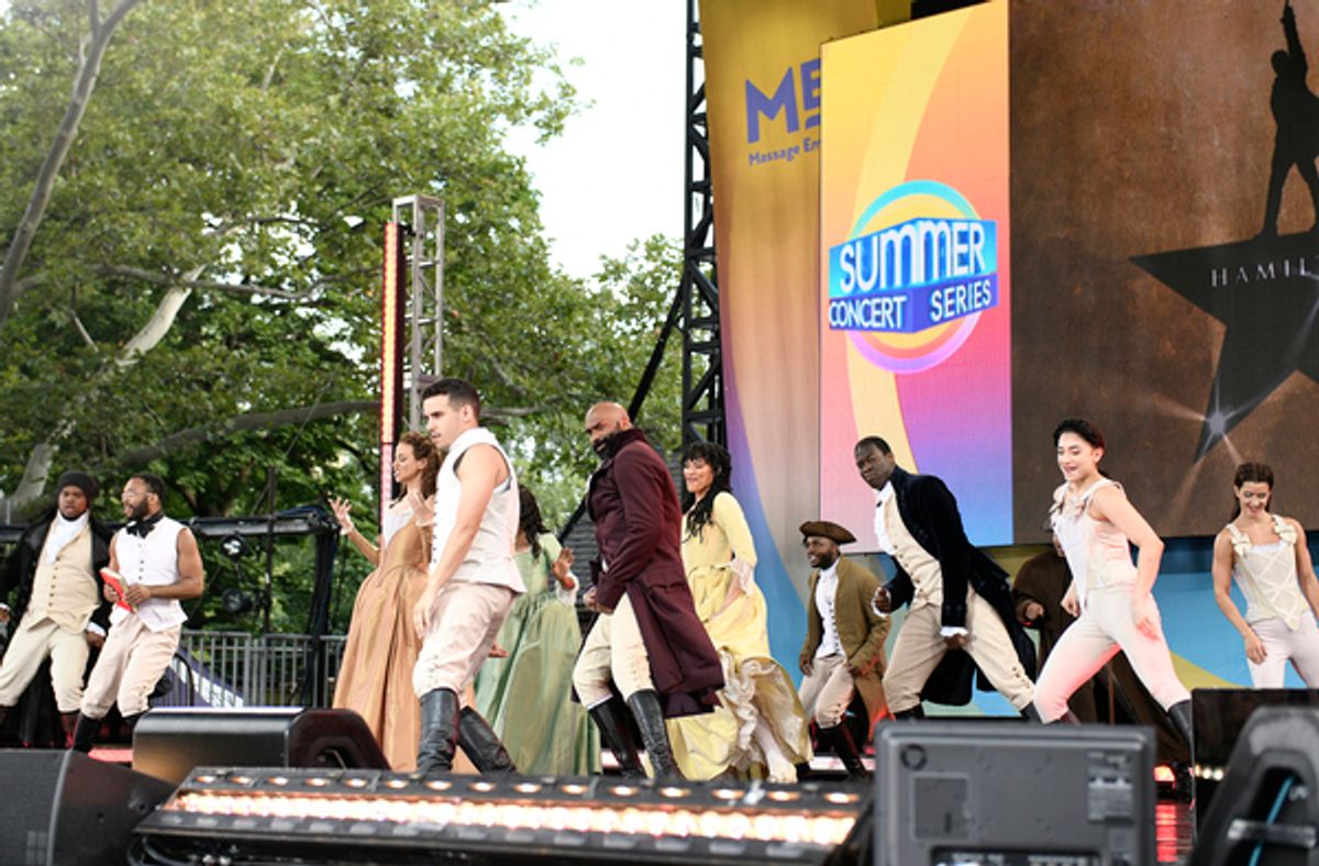 Cast of HAMILTON at Photos: First Look At The Cast of HAMILTON Performing In Their First-Ever Morning Show Concert