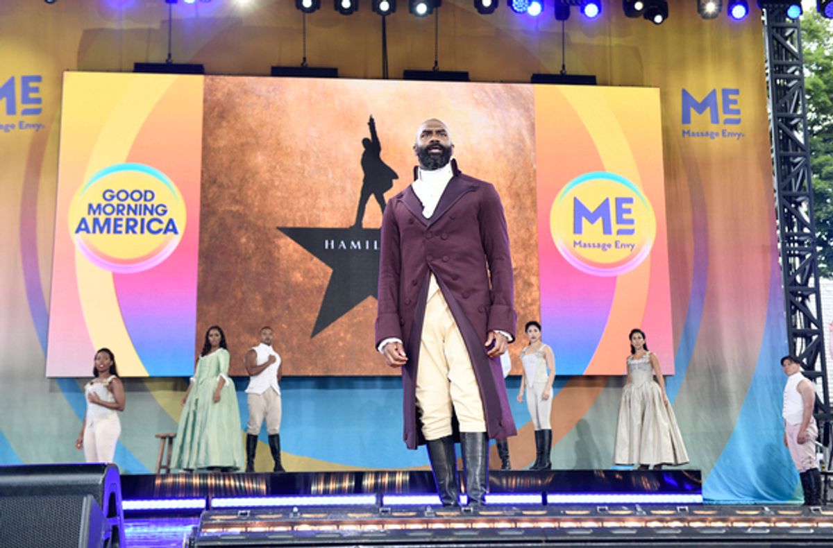 Cast of HAMILTON at Photos: First Look At The Cast of HAMILTON Performing In Their First-Ever Morning Show Concert
