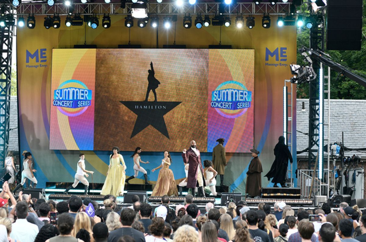 Cast of HAMILTON at Photos: First Look At The Cast of HAMILTON Performing In Their First-Ever Morning Show Concert