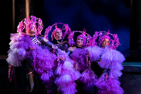 The Old Globe - Brett Cassidy as Mustardseed, Maggie Walters as Moth, Camilla Leonard Photo