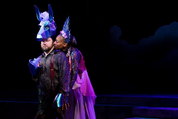 The Old Globe - (from left) Jake Millgard as Bottom and Karen Aldridge as Titania in  Photo