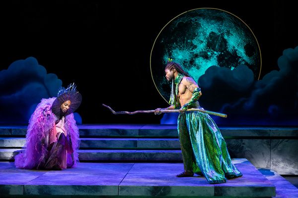 The Old Globe - Karen Aldridge as Titania and Paul James as Oberon in A Midsummer Nig Photo