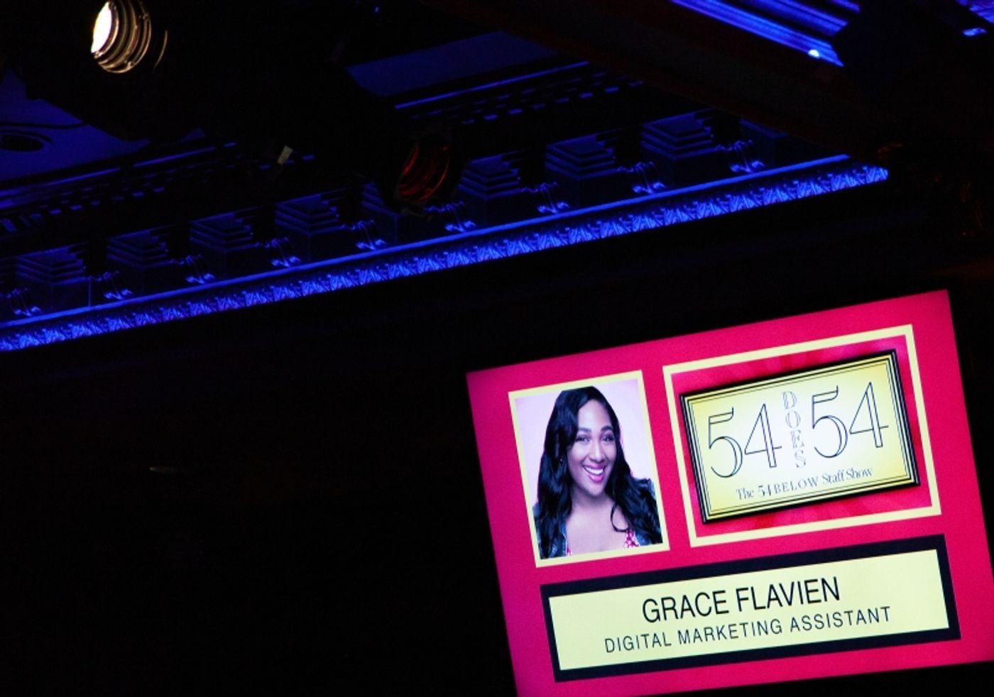Review: 54 DOES 54: THE 54 BELOW STAFF SHOW at 54 Below Welcomes New Faces And Bids Bustamante Bye Bye Review: 54 DOES 54: THE 54 BELOW STAFF SHOW at 54 Below Welcomes New Faces And Bids Bustamante Bye Bye Image
