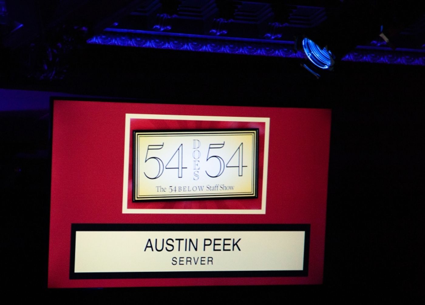 Review: 54 DOES 54: THE 54 BELOW STAFF SHOW at 54 Below Welcomes New Faces And Bids Bustamante Bye Bye Review: 54 DOES 54: THE 54 BELOW STAFF SHOW at 54 Below Welcomes New Faces And Bids Bustamante Bye Bye Image