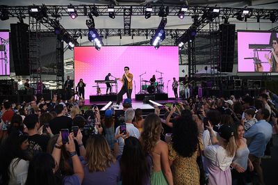Nick Jonas performs at the Cedars Sinai Medical Center’s Board of Governors 50th An Photo