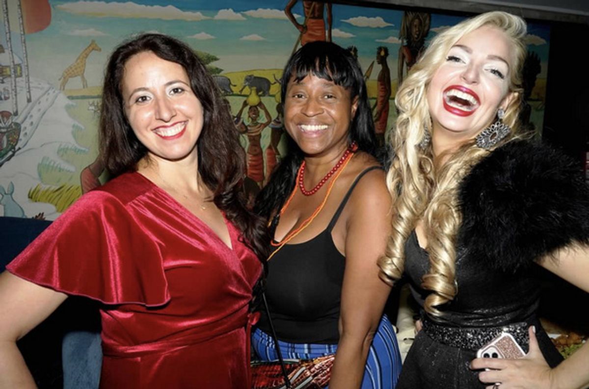 Stephanie Rosenberg, Linda Chichester and Grace Field at 