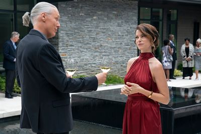 Thomas Ian Griffith as Terry Silver, Courtney Henggeler as Amanda Larusso Photo