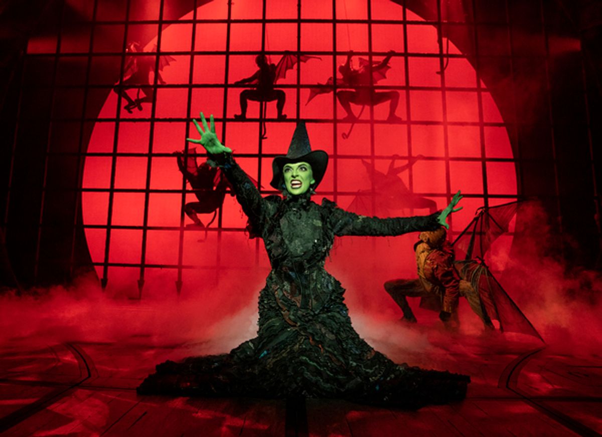 Talia Suskauer as Elphaba in WICKED at 