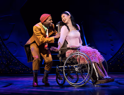 Jordan Barrow and Mikayla Renfrow in WICKED Photo