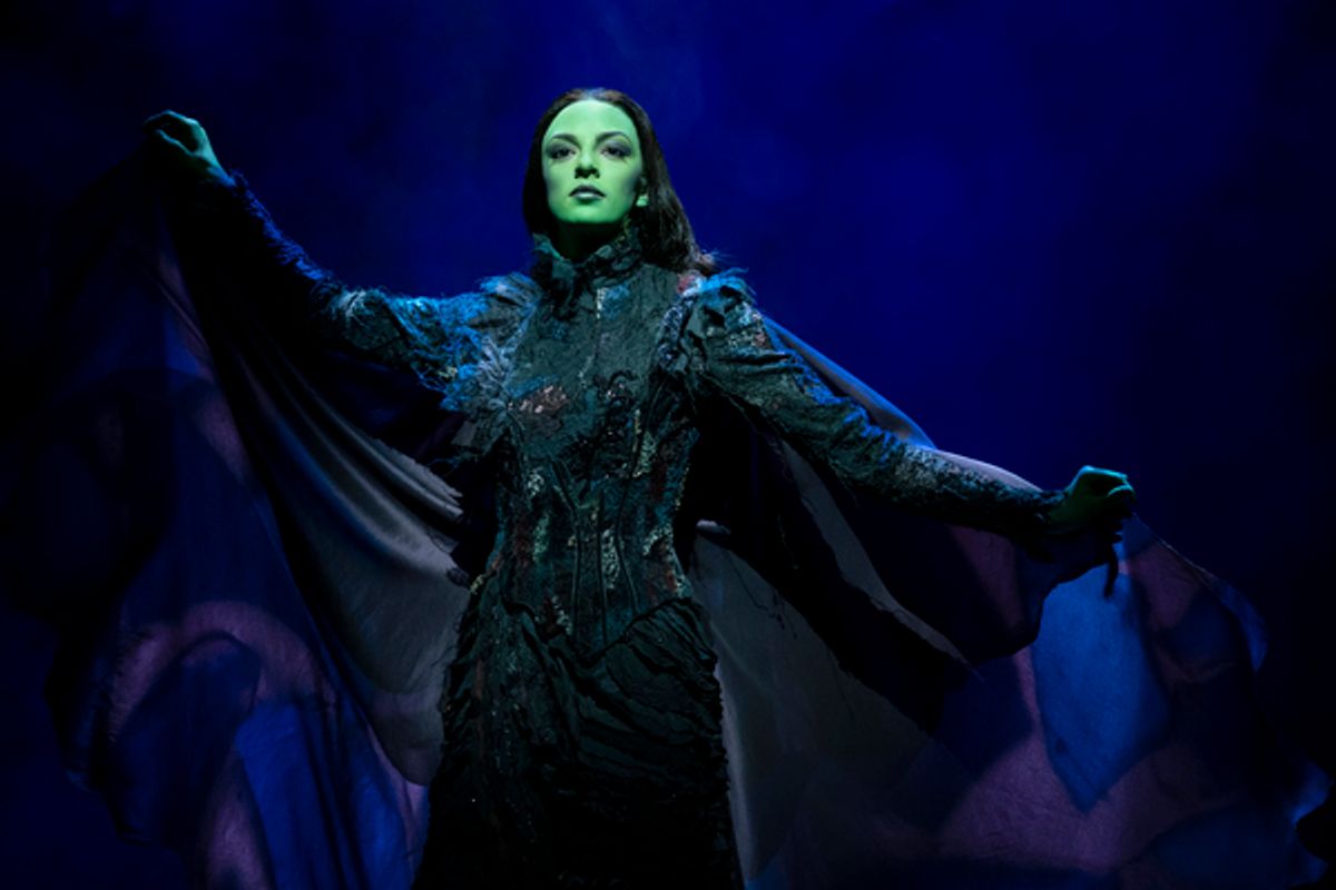 Talia Suskauer as Elphaba in WICKED at 