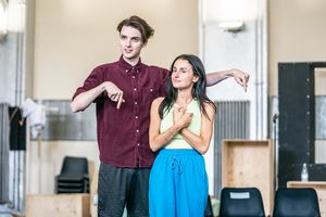 Oliver Nicholas and Amber Davies @ BroadwayWorld Oliver Nicholas and Amber Davies Photo