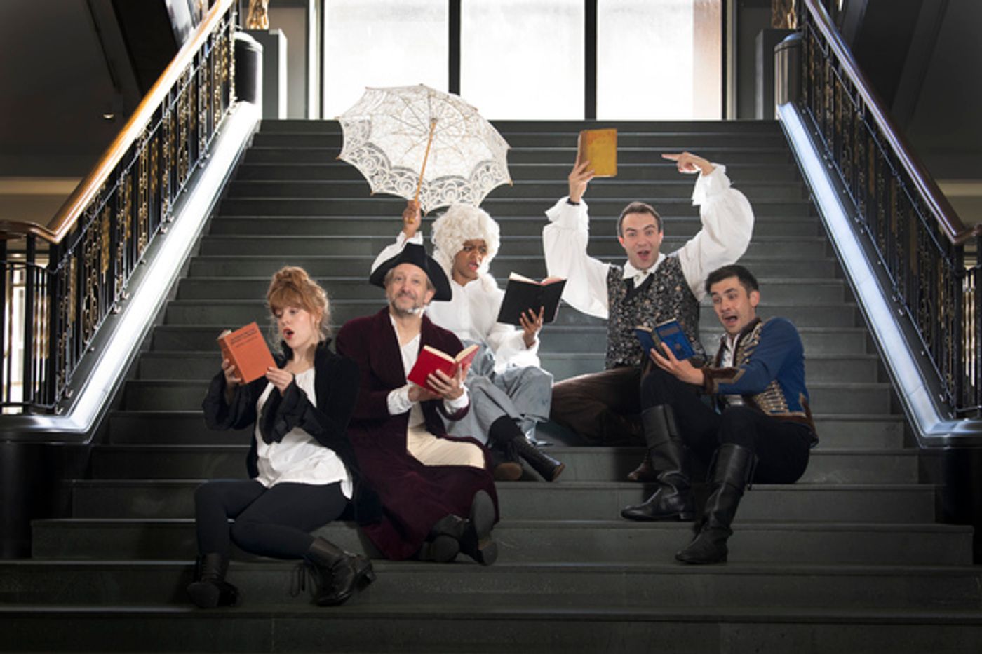 Photos: The Cast of Edinburgh Fringe Show CLASSIC! Visits National Library of Scotland  Image