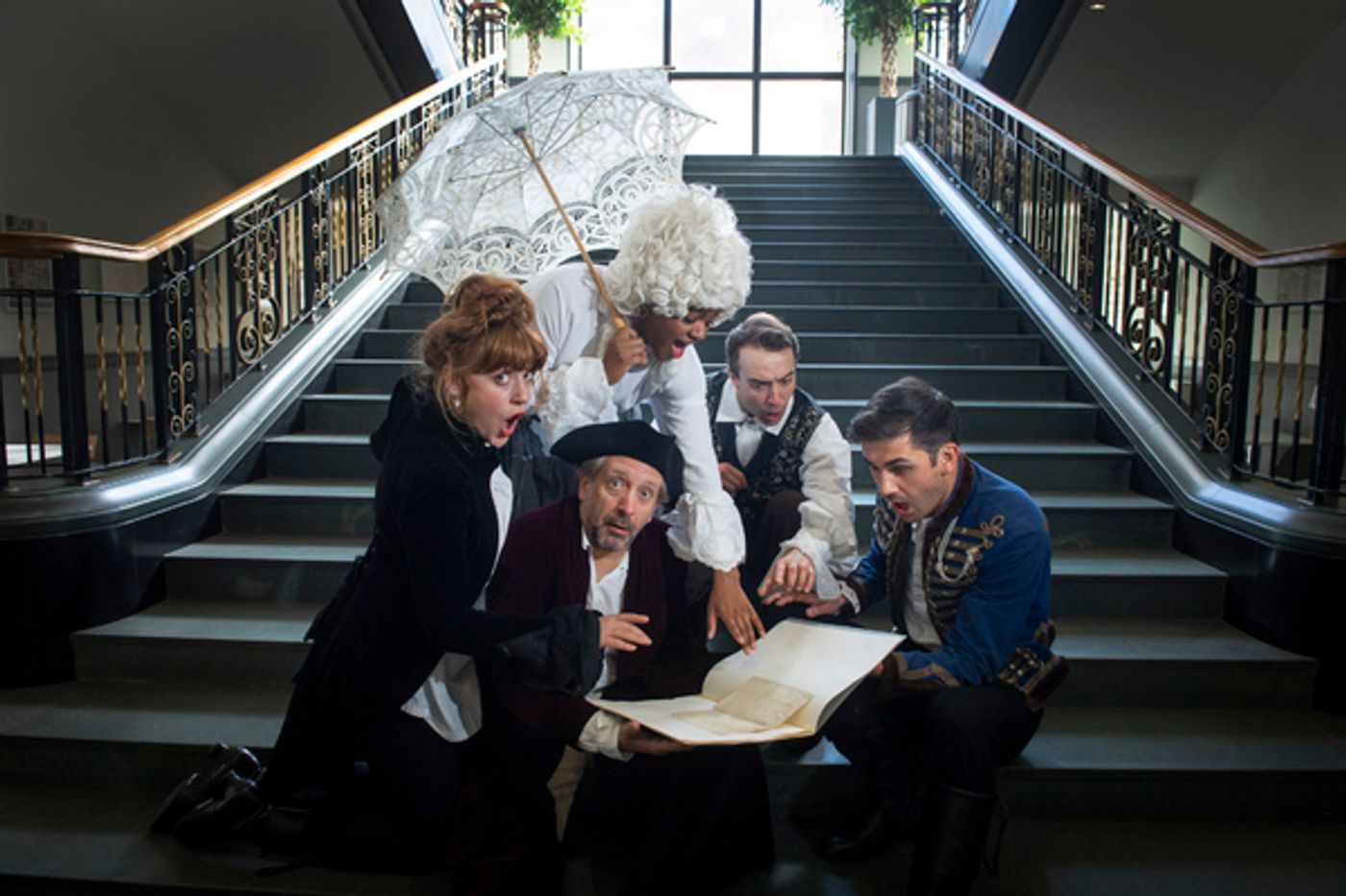 Photos: The Cast of Edinburgh Fringe Show CLASSIC! Visits National Library of Scotland  Image