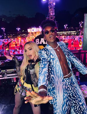 Madonna and David Banda Photo