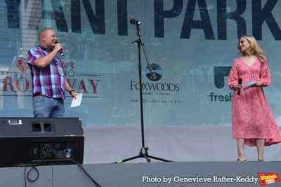 106.7 Lite FM's hosts of todays show- Cubby Bryant and Christine Name Photo