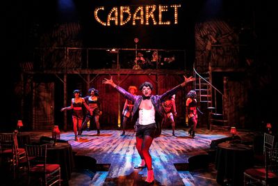 Christopher Barksdale and the Cast of CABARET Photo