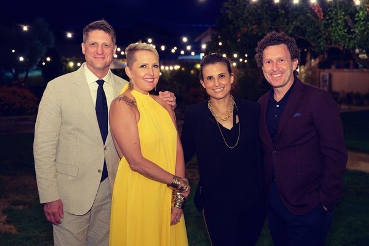 Natalie Joy Johnson,  Natalie Tenenbaum, Jacob Langfelder, and Christopher Sieber at 