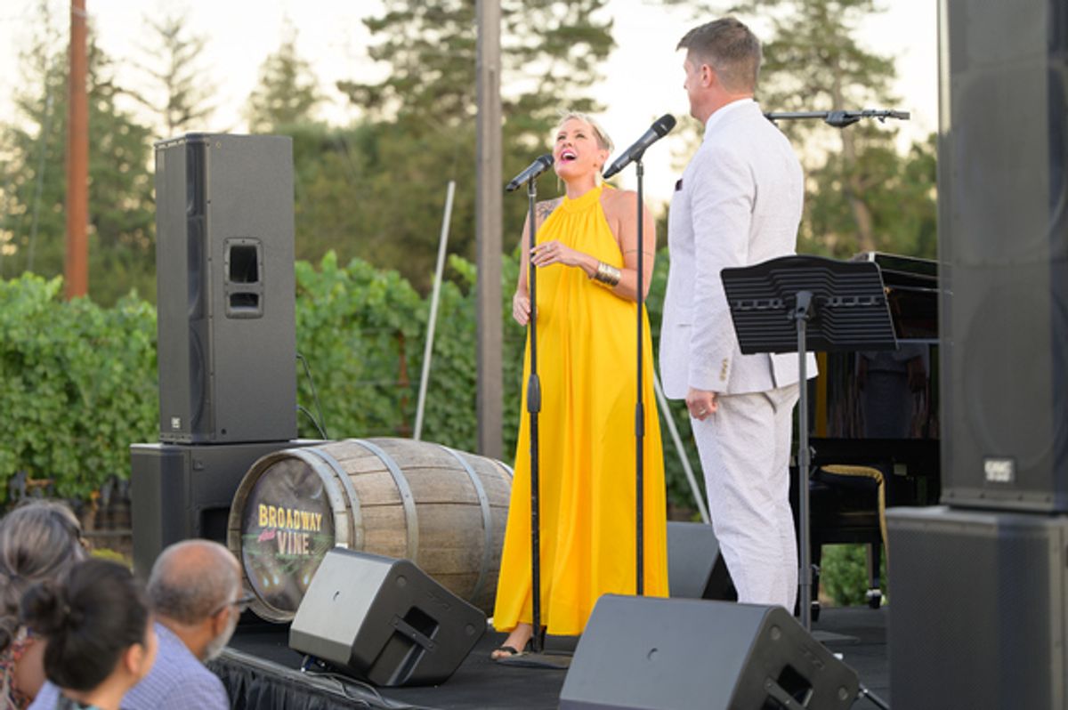 Christopher Sieber and Natalie Joy Johnson at 