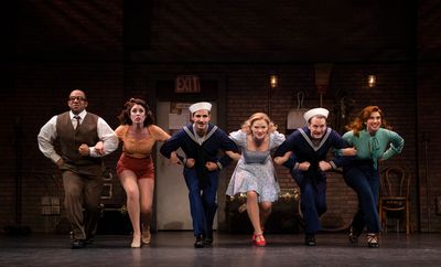 The cast of “Dames at Sea” at Bucks County Playhouse Photo