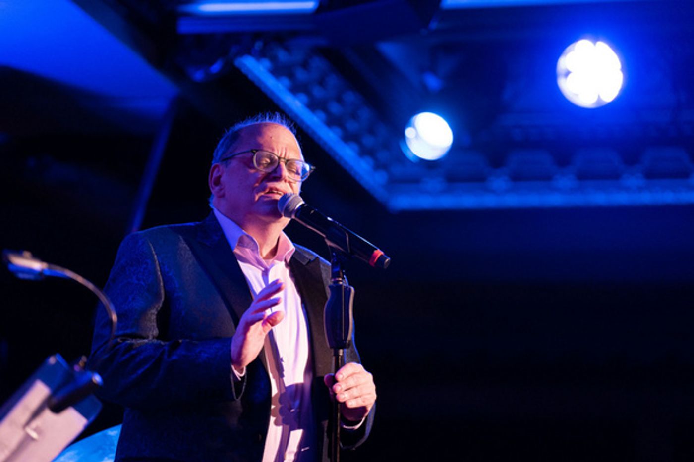 John Minnock on stage at 54 Below on August 4, 2022